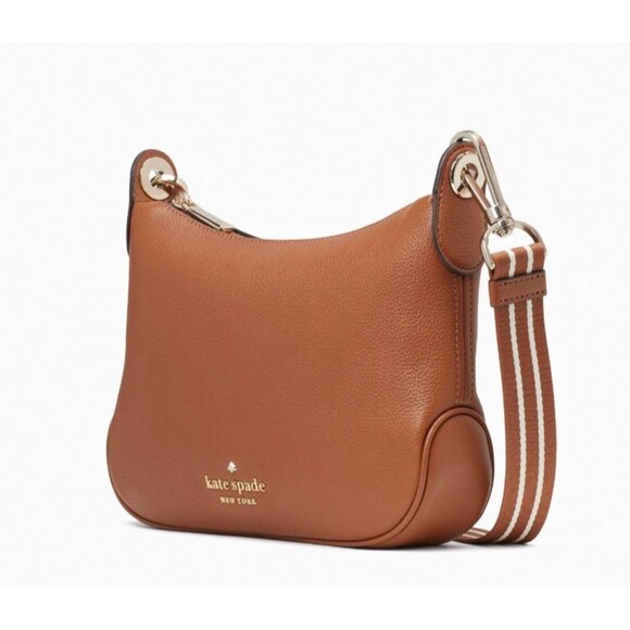 New Kate Spade Rosie Small Crossbody Pebbled Leather Warm Gingerbread - Picture 3 of 5
